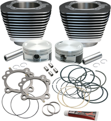S&S CYCLE Cylinder & Piston Replacement for S&S 106" Stroker Kit - Black 910-0203