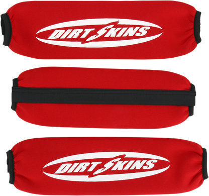 SCHAMPA & DIRT SKINS Shock Covers - Front/Rear - Red DS20-3