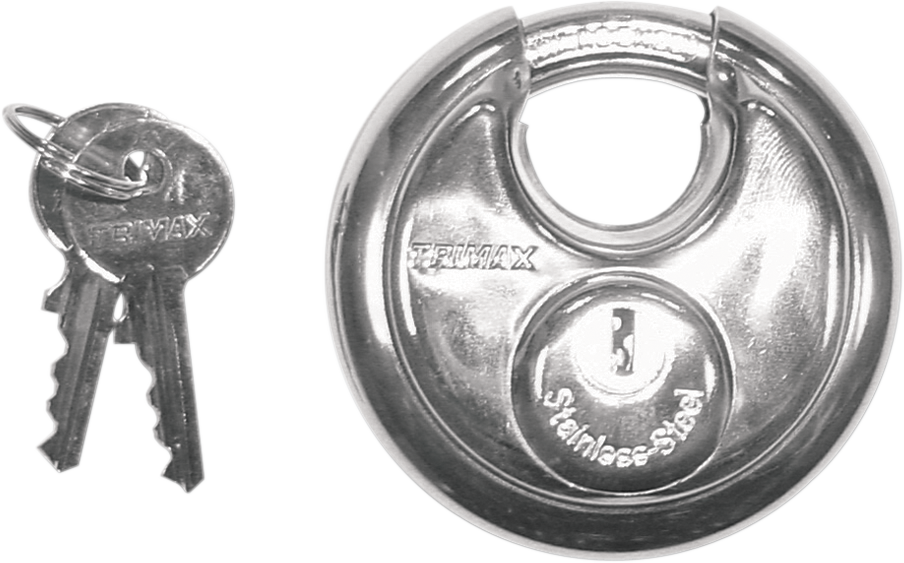 TRIMAX Stainless Steel Round Padlock - Keyed TRP170