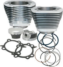 S&S CYCLE 106" Big Bore Cylinder Kit - Silver - Twin cam 910-0202