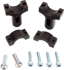 MOOSE OFFROAD 1-1/8" Mount Clamps for Aluminum Handguards - Black 50-014B