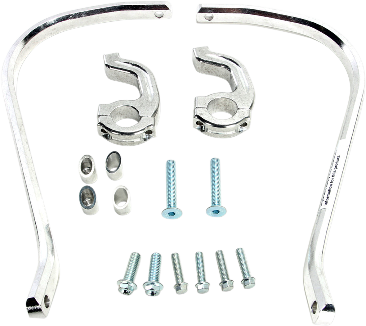MOOSE OFFROAD Contour Handguards - 1-1/8" - Silver 50-5214S