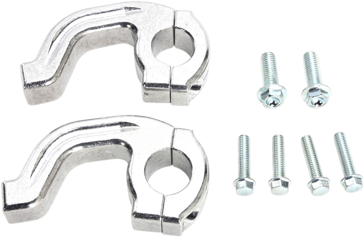 MOOSE OFFROAD Replacement Contour Handguard Inner Mount Clamp - 7/8" - Silver 50-232S
