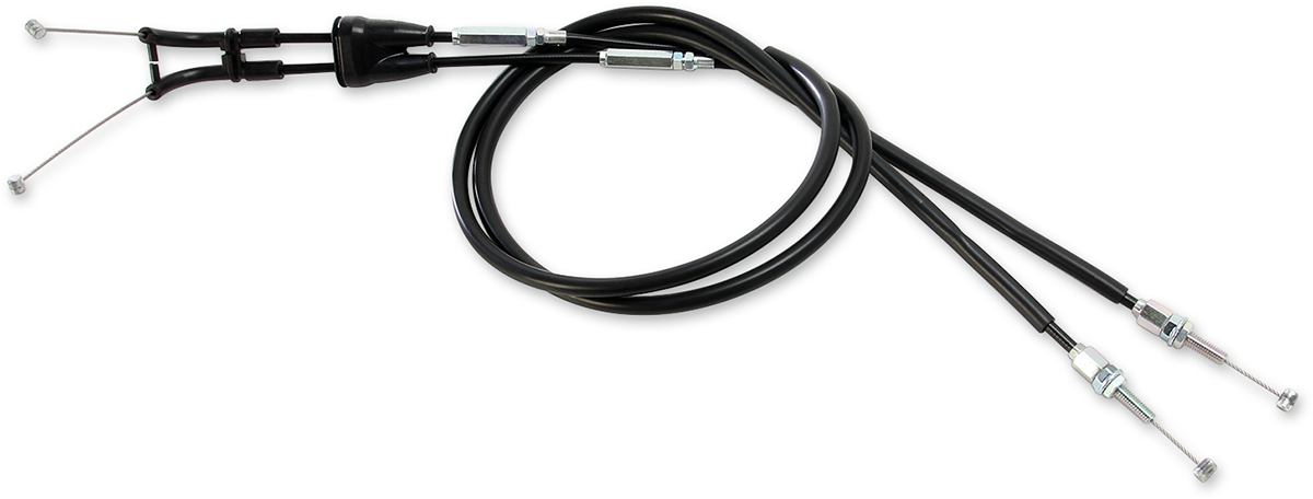 MOOSE OFFROAD Black Vinyl Throttle Cable - Stock Length - Yamaha 45-1182