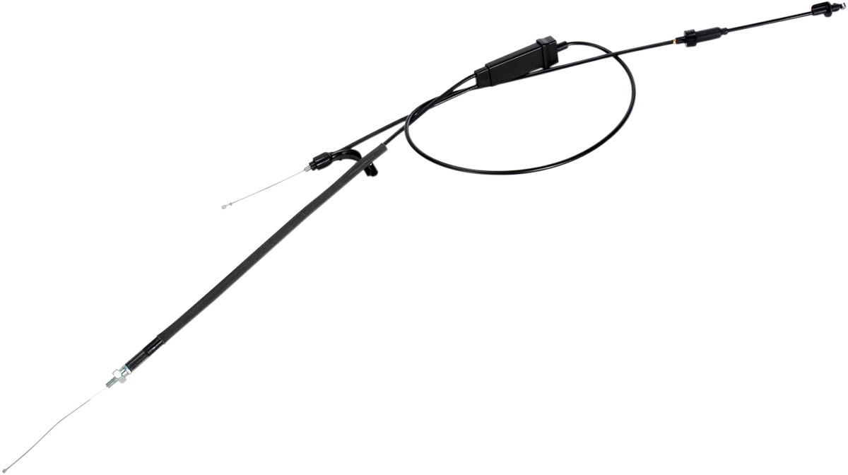 MOOSE OFFROAD Black Vinyl Throttle Cable - Stock Length - Polaris 45-1160