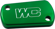 WORKS CONNECTION Rear Billet Brake Cover - Green - Kawasaki/Suzuki 21-618