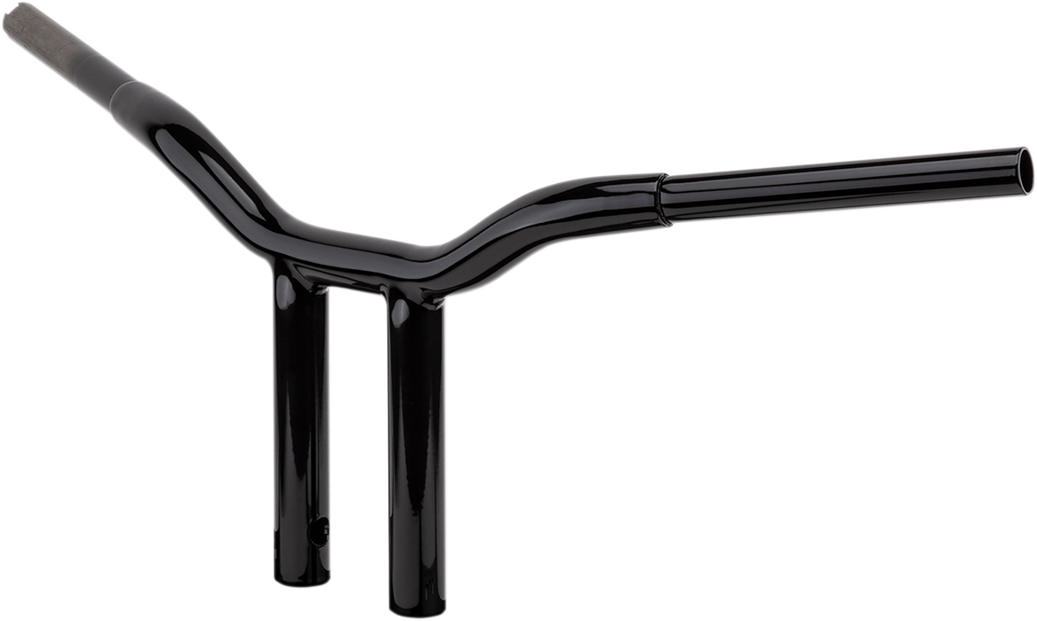 LA CHOPPERS Kage Fighter Welded Straight-Riser Handlebar - One Piece - 8" - Black LA-7337-08B