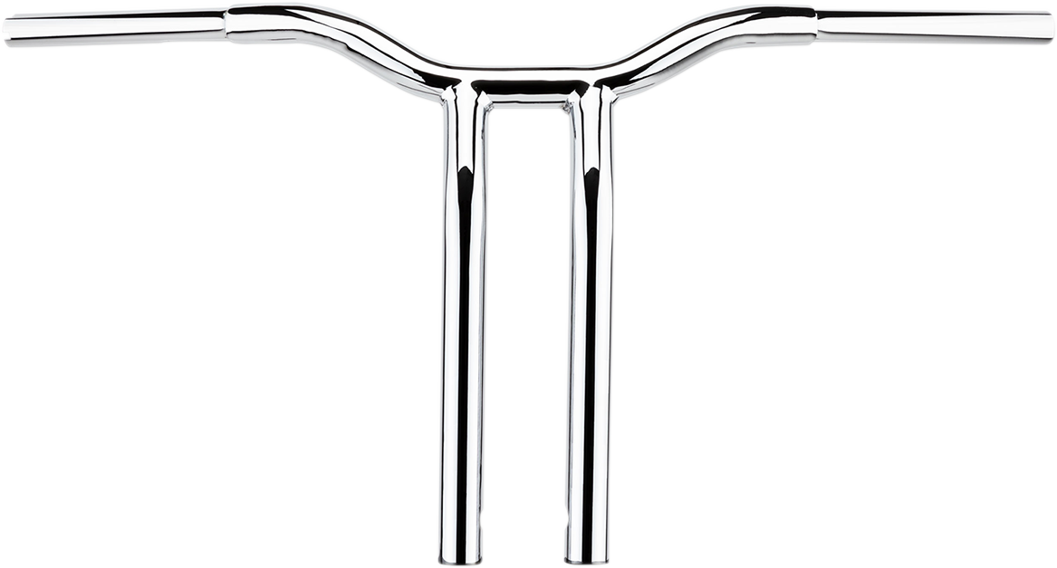 LA CHOPPERS Kage Fighter Welded Bent-Riser Handlebar - One Piece - 12" - Chrome LA-7338-12