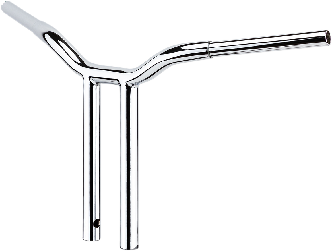 LA CHOPPERS Kage Fighter Welded Straight-Riser Handlebar - One Piece - 10" - Chrome LA-7337-10