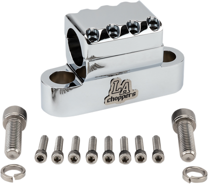 LA CHOPPERS Kage Fighter Handlebar Clamp - Chrome LA-7335-XXC