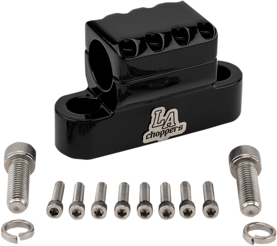 LA CHOPPERS Kage Fighter Handlebar Clamp - Black LA-7335-XXCB