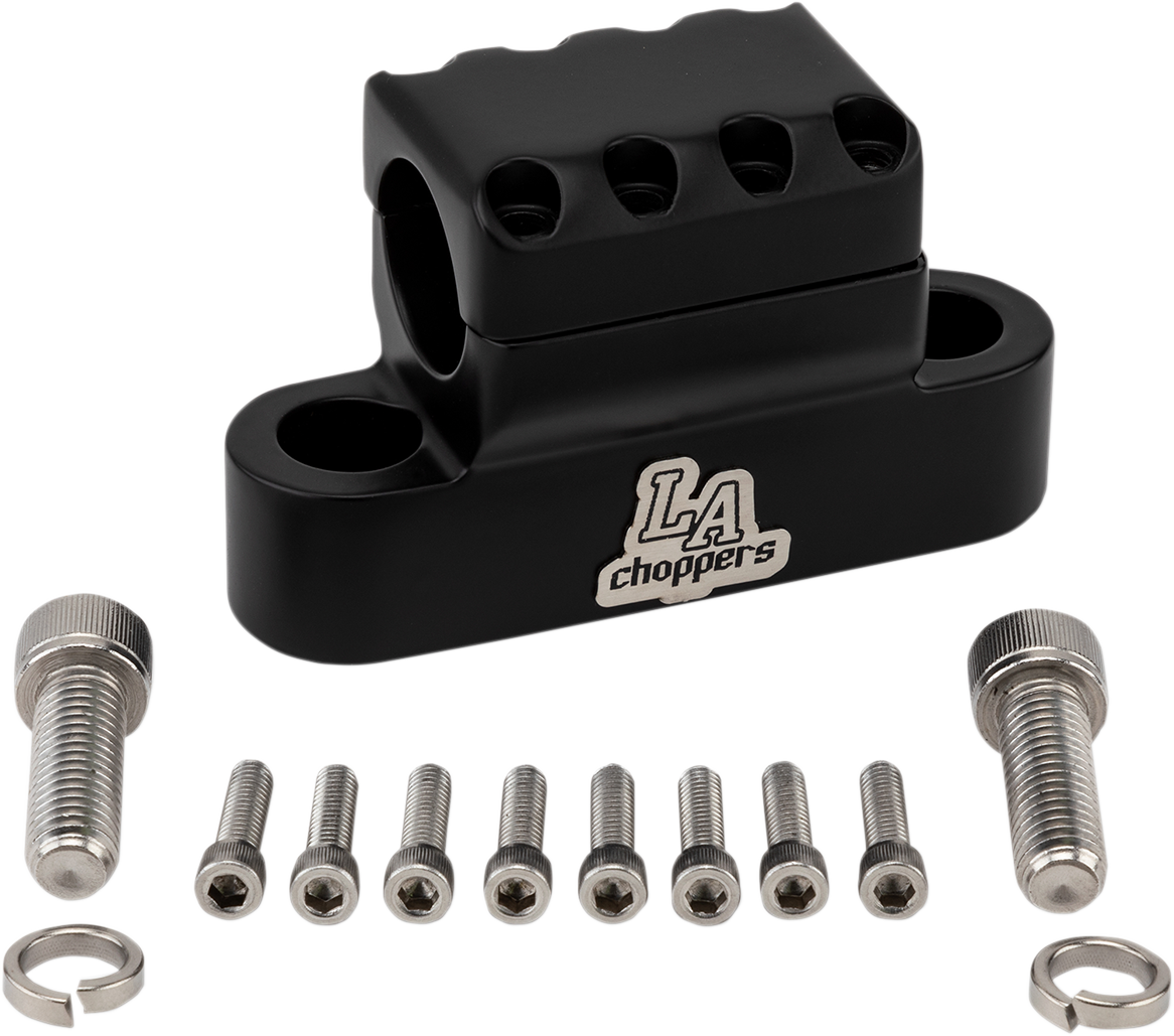 LA CHOPPERS Kage Fighter Handlebar Clamp - Flat Black LA-7335-XXCM