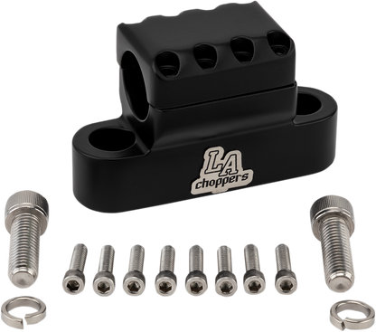 LA CHOPPERS Kage Fighter Handlebar Clamp - Flat Black LA-7335-XXCM