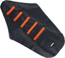 MOOSE OFFROAD Ribbed Seat Cover - Black Cover/Orange Ribs - KTM '03-'07 KTM25003-336RT