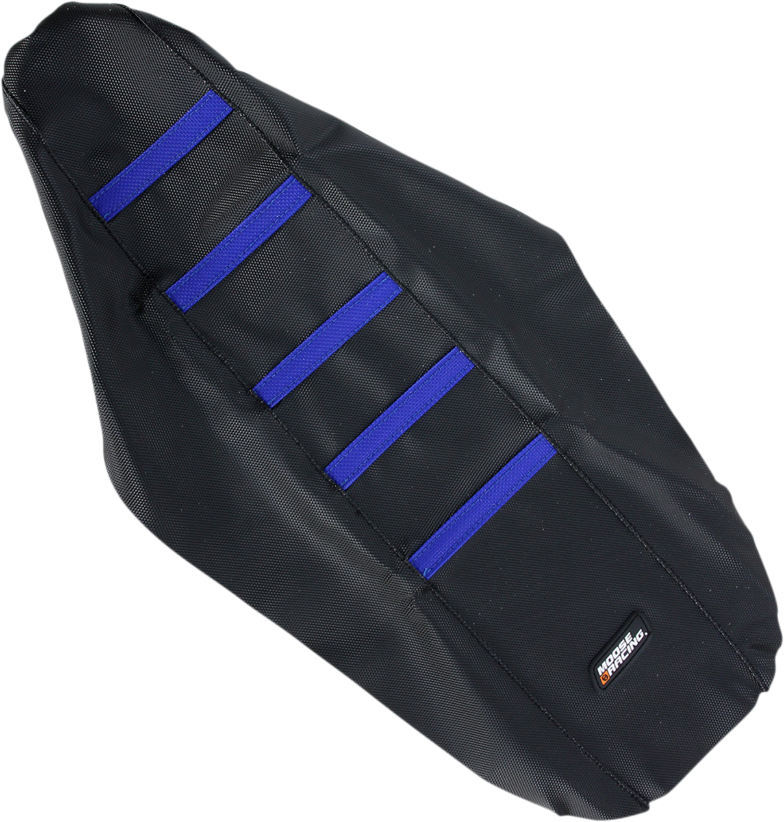 MOOSE OFFROAD Ribbed Seat Cover - Black Cover/Blue Ribs - Yamaha YZ250/450 '03-'05 YZF25003-332RT