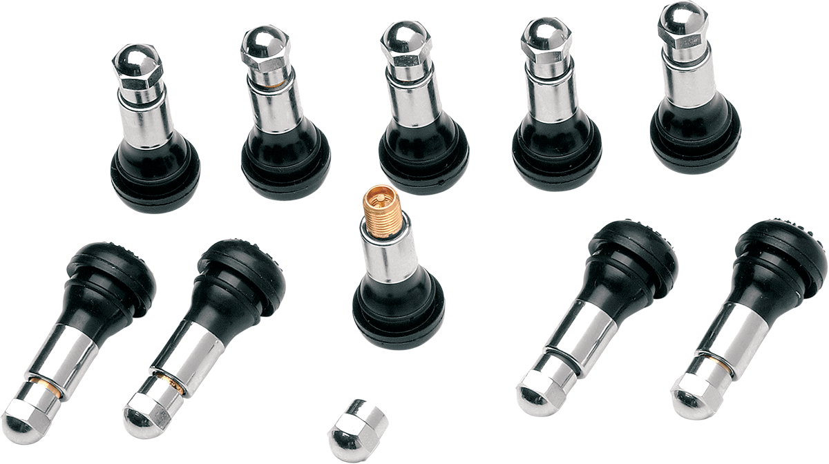 DILL AIR CONTROLS Valve Stem - Pull-In - Black/Chrome TR-413WZS