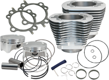 S&S CYCLE 98" Big Bore Cylinder Kit - Silver - Twin Cam 910-0482