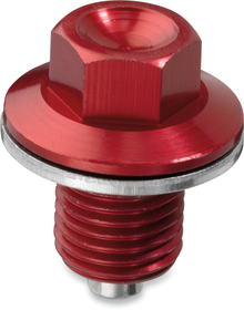 MOOSE OFFROAD Magnetic Drain Plug - Red - Kawasaki | Suzuki DP109
