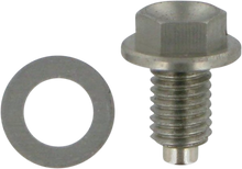 MOOSE OFFROAD Magnetic Drain Plug - Silver - Suzuki | Yamaha DP116