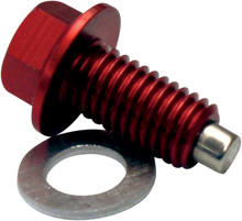 MOOSE OFFROAD Magnetic Drain Plug - Red - Kawasaki DP120