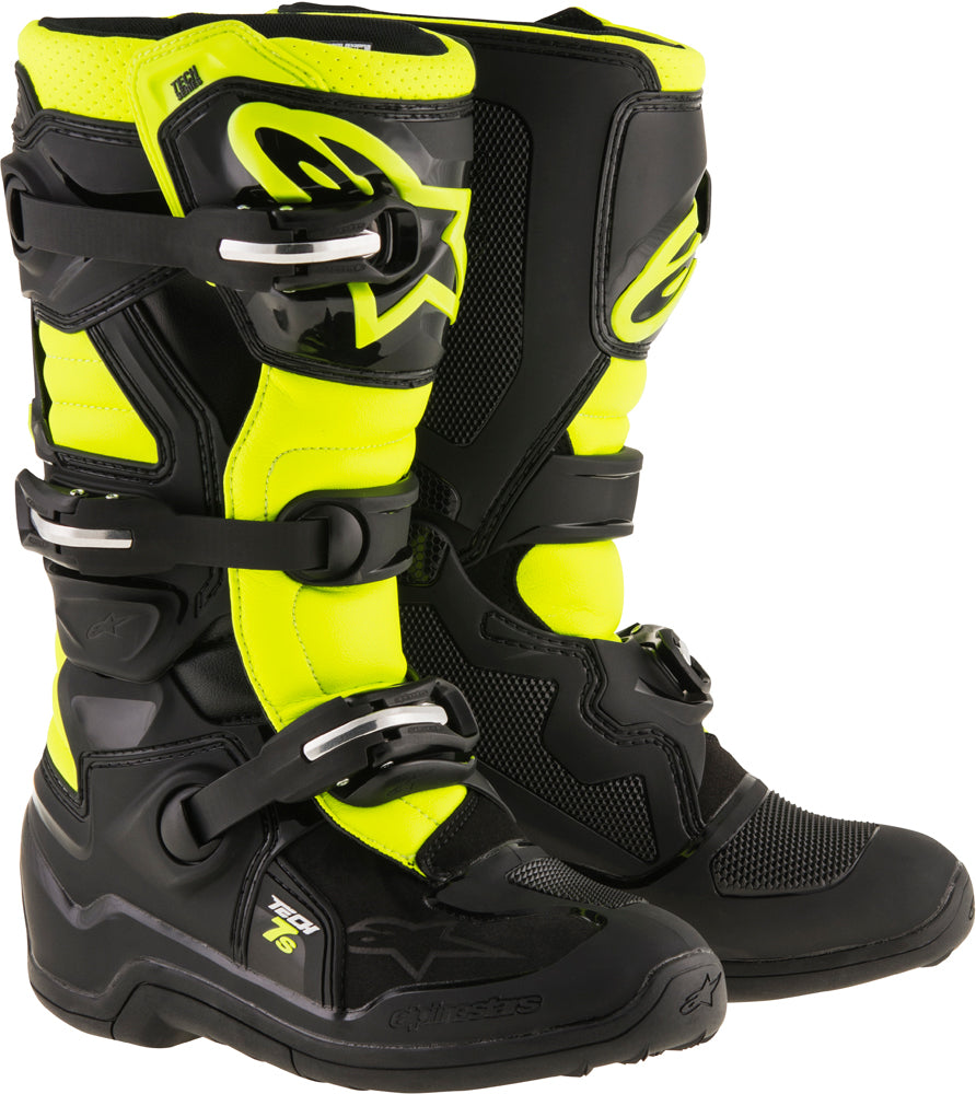 Tech 7s Boots Black/Yellow Sz 03