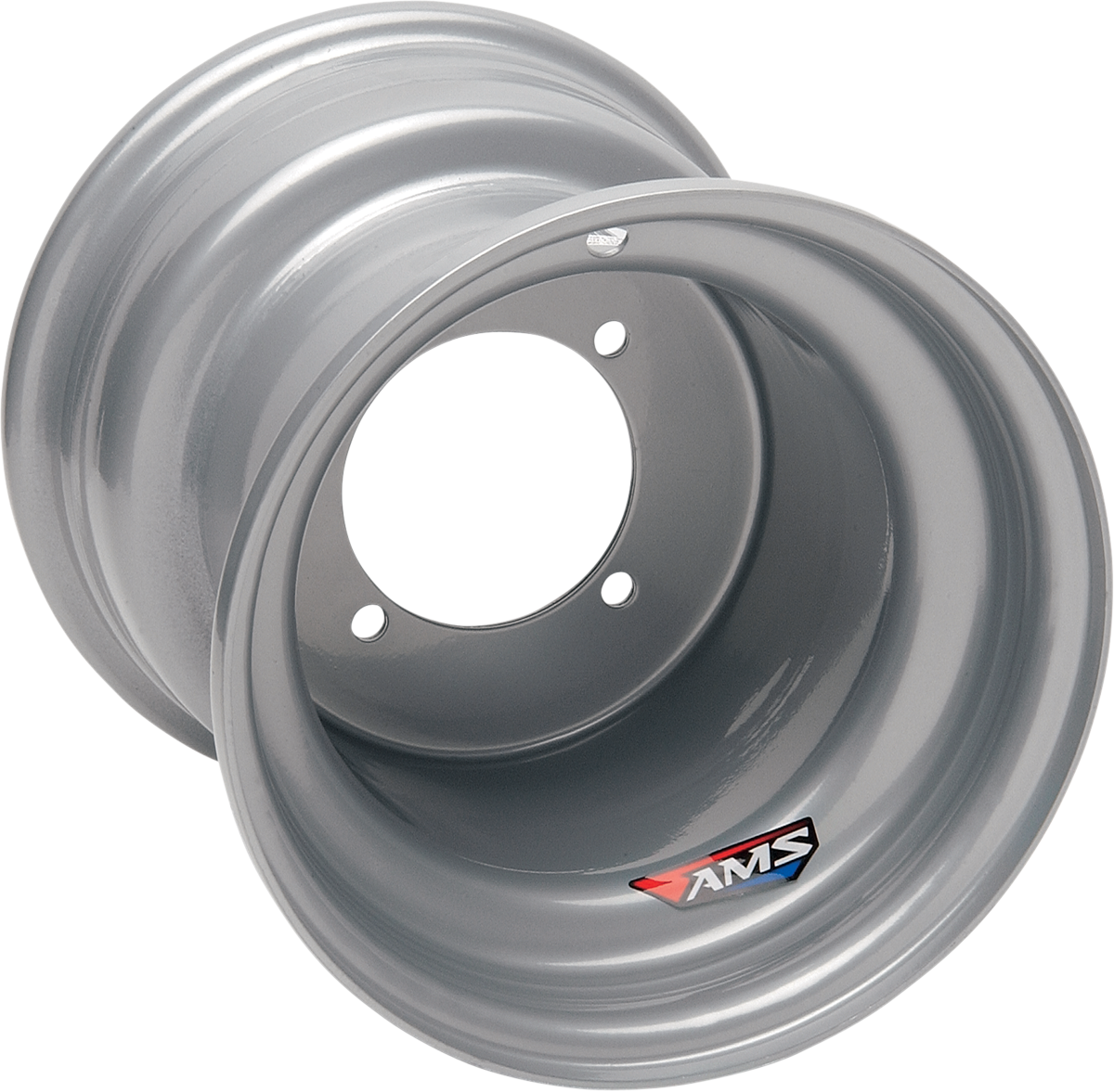 AMS Steel Wheel - Rear - Chrome - 9x9 - 4/110 - 3+6 9913-697