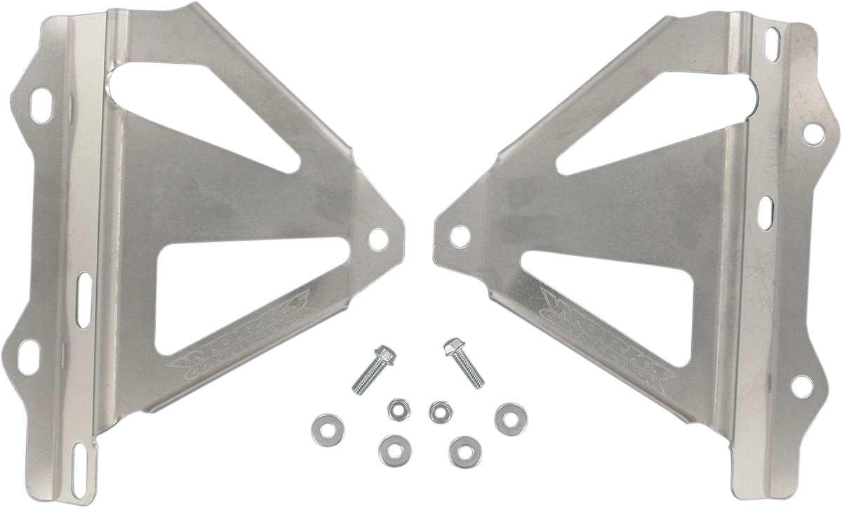 WORKS CONNECTION Radiator Brace Set - Silver - Honda 18-084