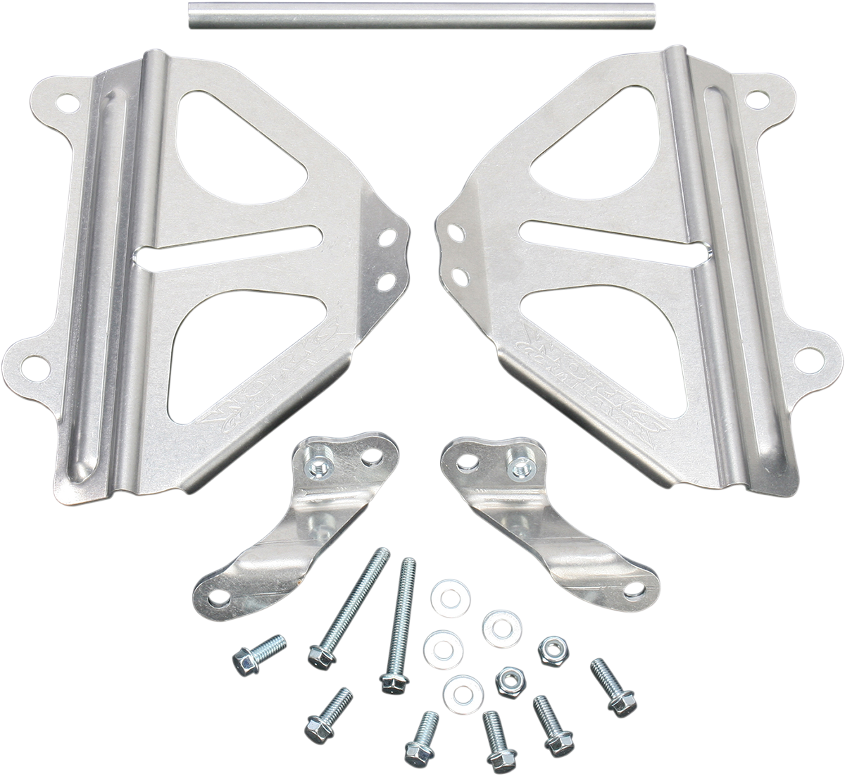 WORKS CONNECTION Radiator Brace Set - Silver - Honda 18-008