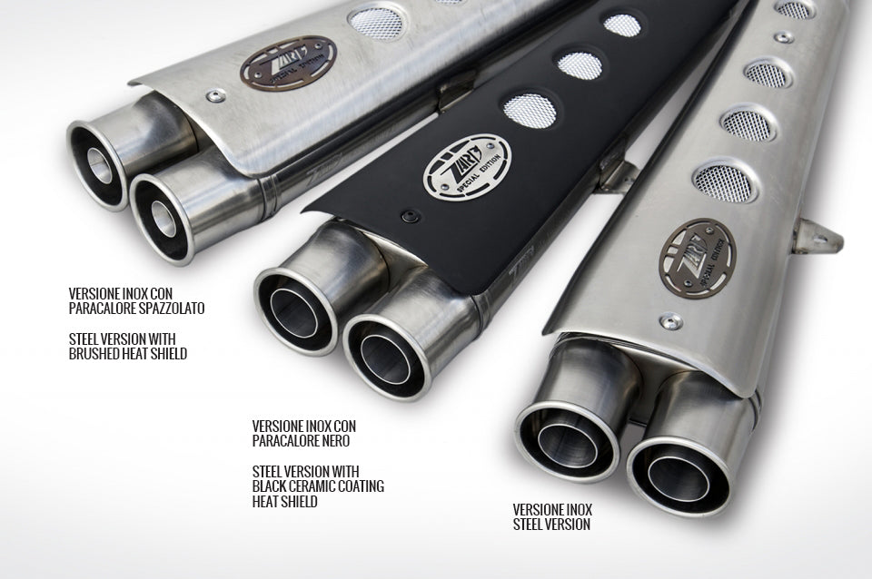 ZARD Low Mounted Special Edition Slip-on Exhaust for Ducati Scrambler Desert Sled