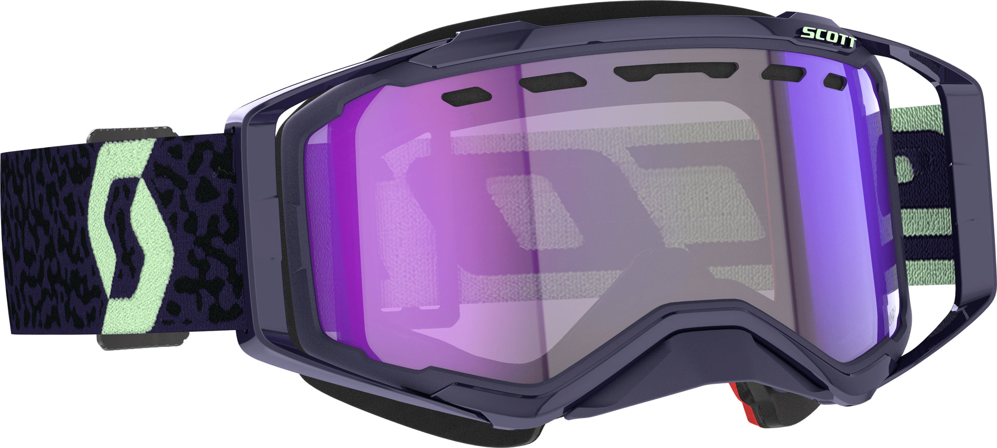 Prospect Snwcrss Ls Goggle Drk Prpl/Mnt Grn Blue Chrome