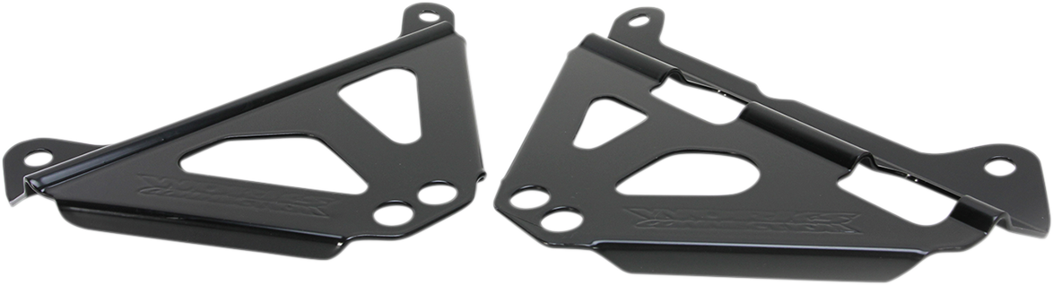 WORKS CONNECTION Radiator Brace Set - Black - Yamaha 18-B179