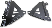 WORKS CONNECTION Radiator Brace Set - Black - Kawasaki 18-B299