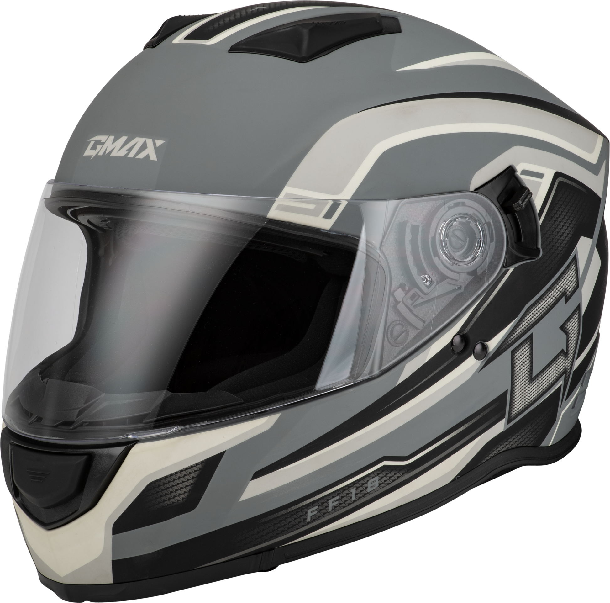 Ff 18 Drift Helmet Matte Grey/Silver/Black Lg
