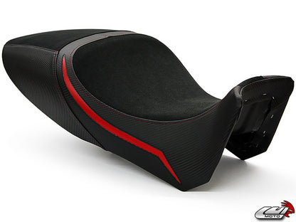 LUIMOTO Team Italia Seat Cover for the DUCATI DIAVEL (11-14) - Fits Touring Seat and Diavel Strada