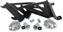 WORKS CONNECTION Radiator Brace Set - Black - Kawasaki 18-B198