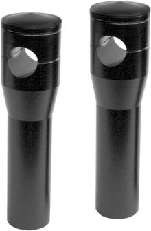 ACCUTRONIX Elite Custom Billet Aluminum Risers - Springer - 6" - Black HRS1356-B