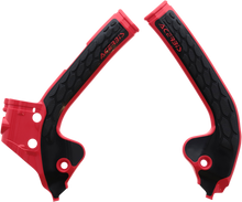 ACERBIS X-Grip Frame Guards - Red/Black - Gas Gas | Husqvarna | KTM 2686041018