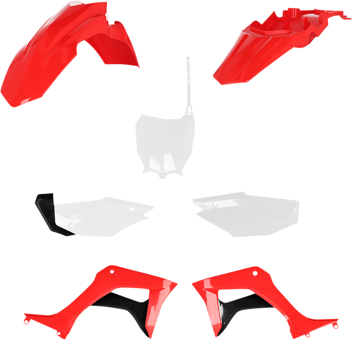 ACERBIS Full Body Kit - '21-'24 OEM Red/White/Black - Honda - CRF '19-'25 2861937118