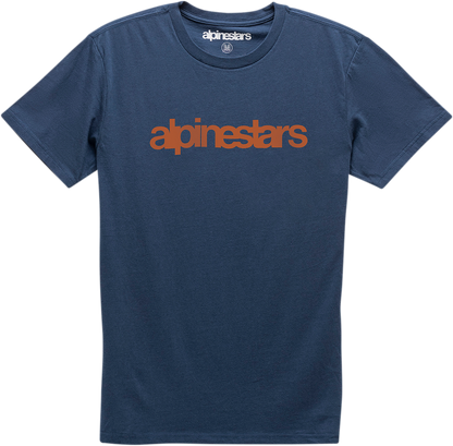 ALPINESTARS Heritage Word T-Shirt - Navy/Red - Medium 1210730067030M