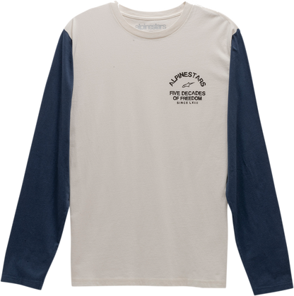 ALPINESTARS Decades Long-Sleeve T-Shirt - Natural - Large 12117400991L