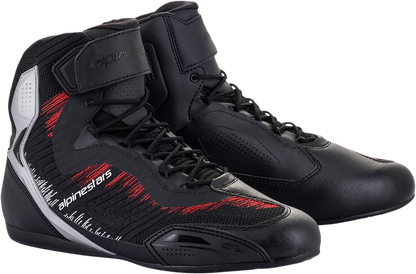 ALPINESTARS Faster-3 Rideknit® Shoes - Black/Silver/Red - US 10 / EU 43 2510319193010