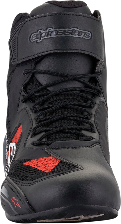 ALPINESTARS Faster-3 Rideknit® Shoes - Black/Gray/Red - US 10 / EU 43 2510319116510