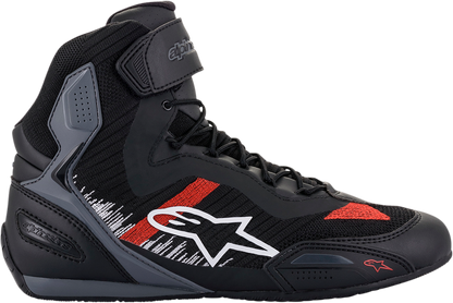 ALPINESTARS Faster-3 Rideknit® Shoes - Black/Gray/Red - US 14 / EU 48 2510319116514