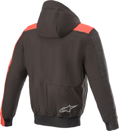 ALPINESTARS Rhod Windstopper Hoodie - Black/Gray/Red - 2XL 4200420-1123-2X