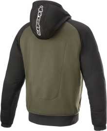 ALPINESTARS Chrome Hoodie - Black/Green - 4XL 4200918-1681-4X
