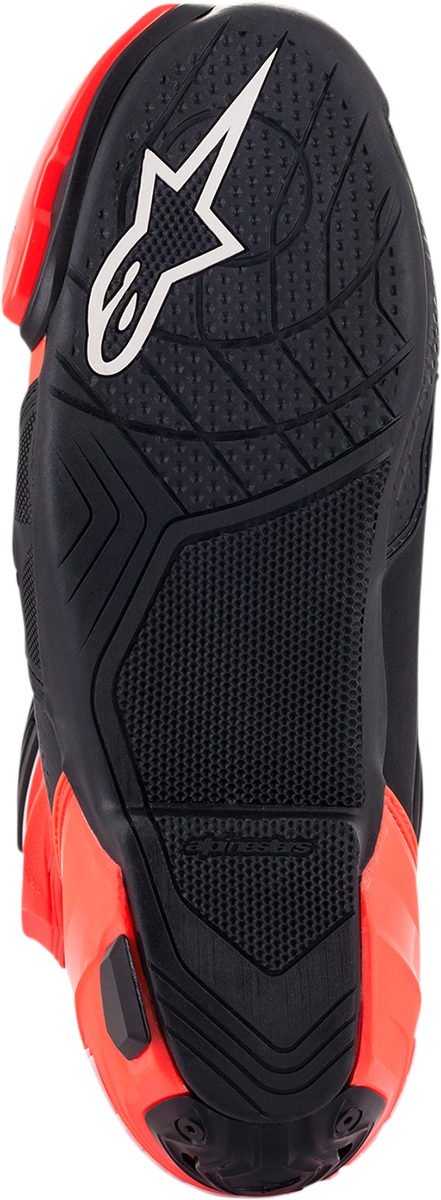 ALPINESTARS Supertech R Vented Boots - Black/Fluorescent Red/White - US 6 / EU 39 2220121-124-39