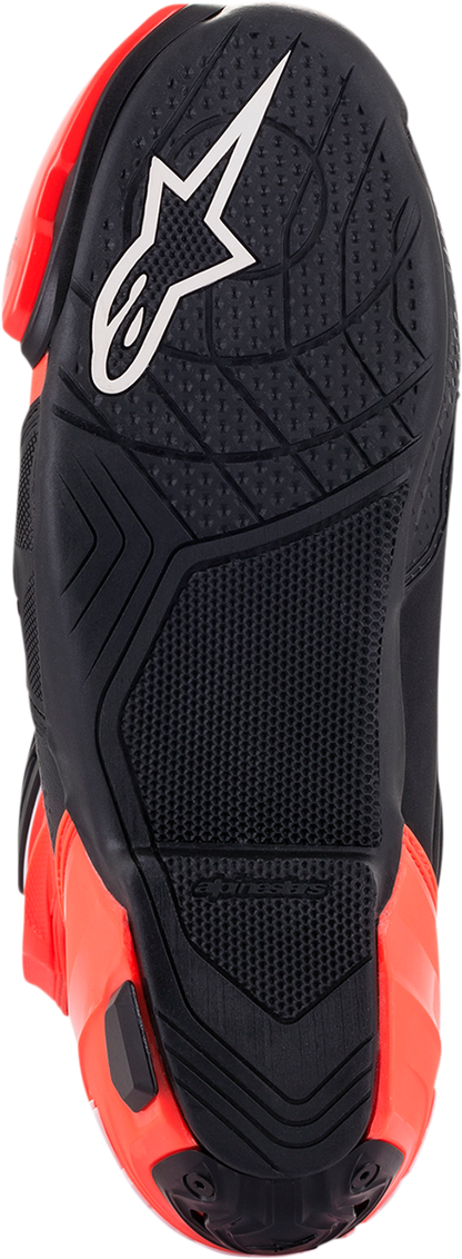 ALPINESTARS Supertech R Vented Boots - Black/Fluorescent Red/White - US 6 / EU 39 2220121-124-39