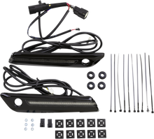 CIRO Hinge Covers - Smoke Lens - Black 40071