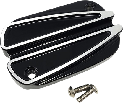 COVINGTONS Master Cylinder Cover - Brake - Front - Ripper - Black C1876-B
