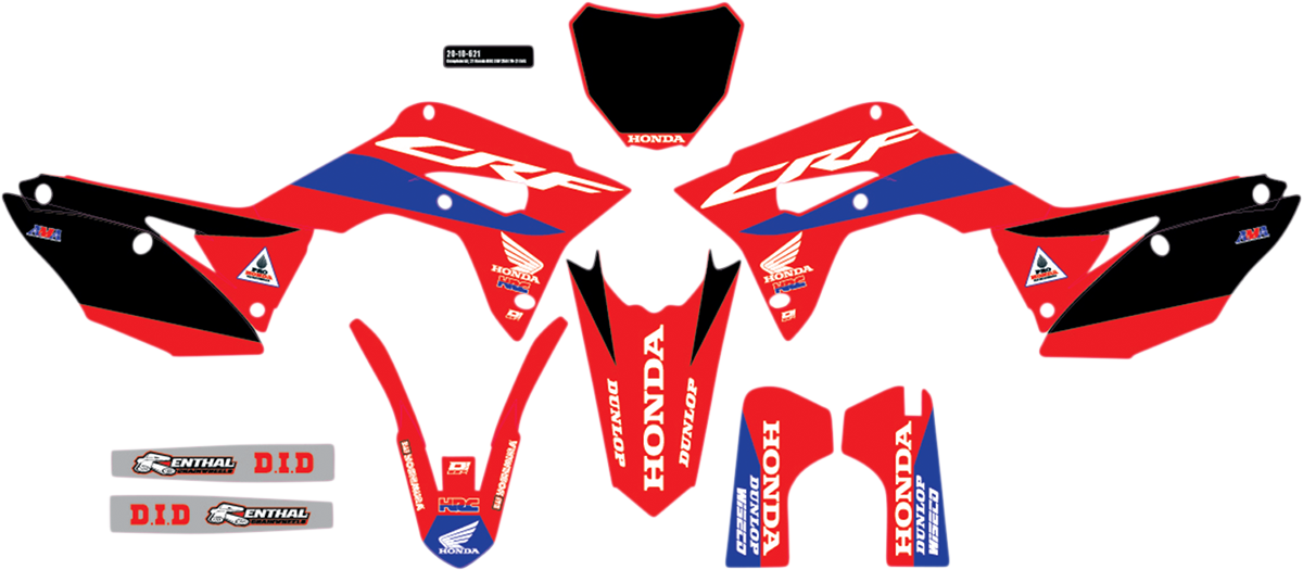 D'COR VISUALS Graphic Kit - HRC Honda - CRF250R 20-10-621